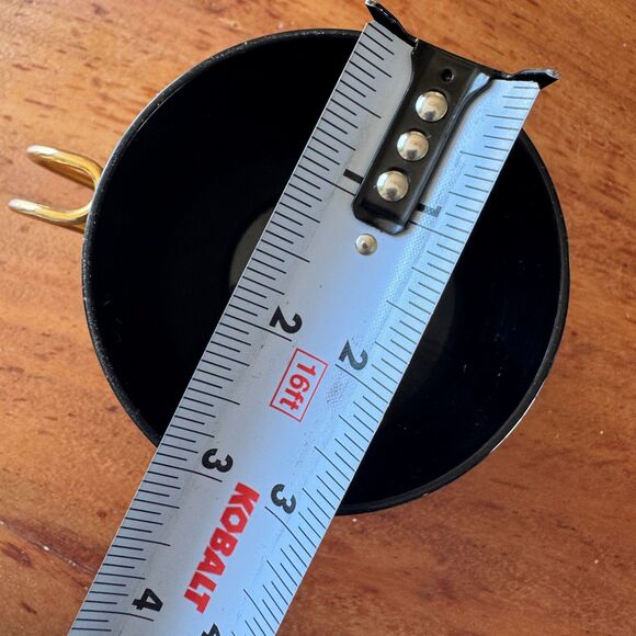 Vintage West Bend Thermo-Serv Gold Black Insulated Mugs MCM Coffee Cups Pair - Picture 8 of 8